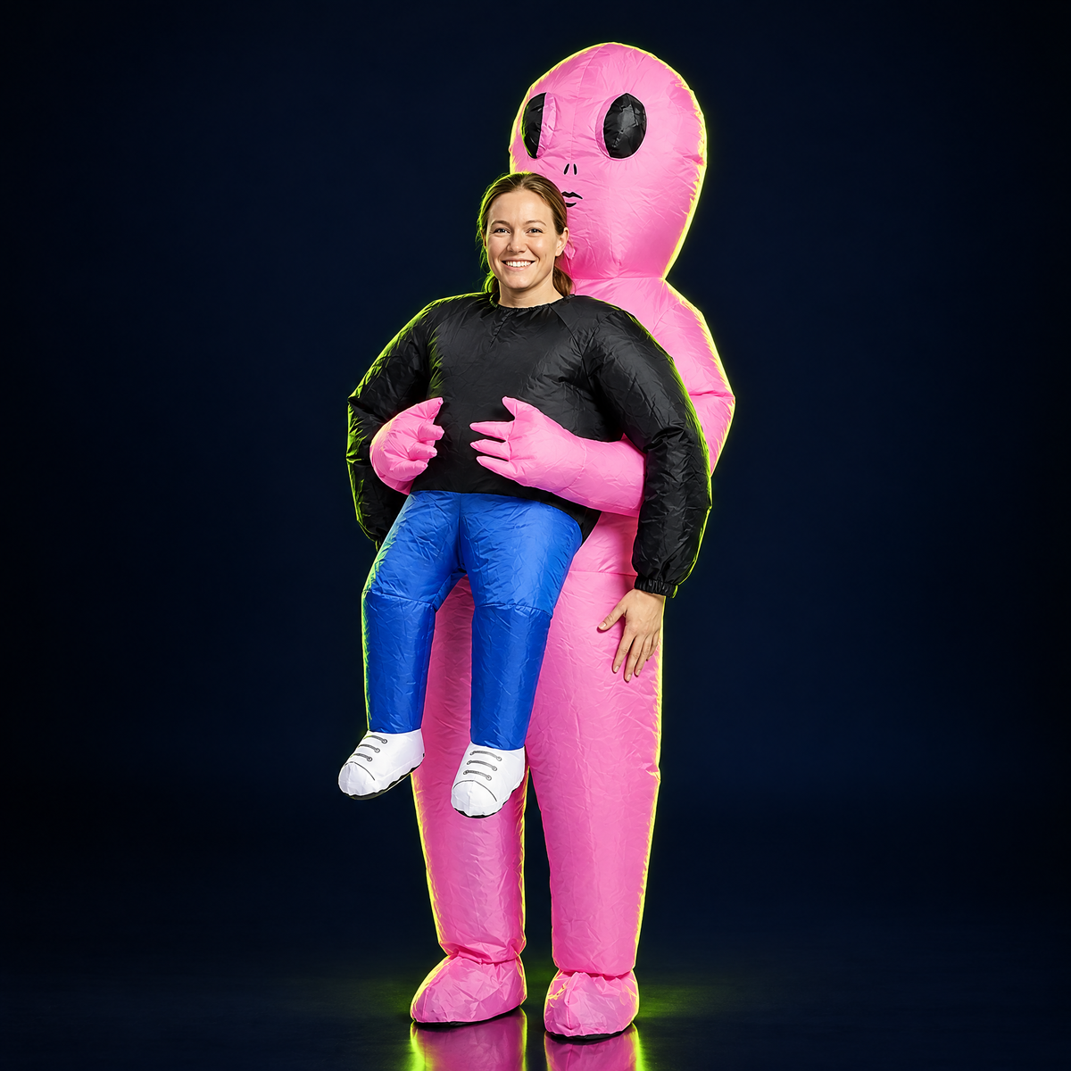 WOBBLOID inflatable alien ride-on costume